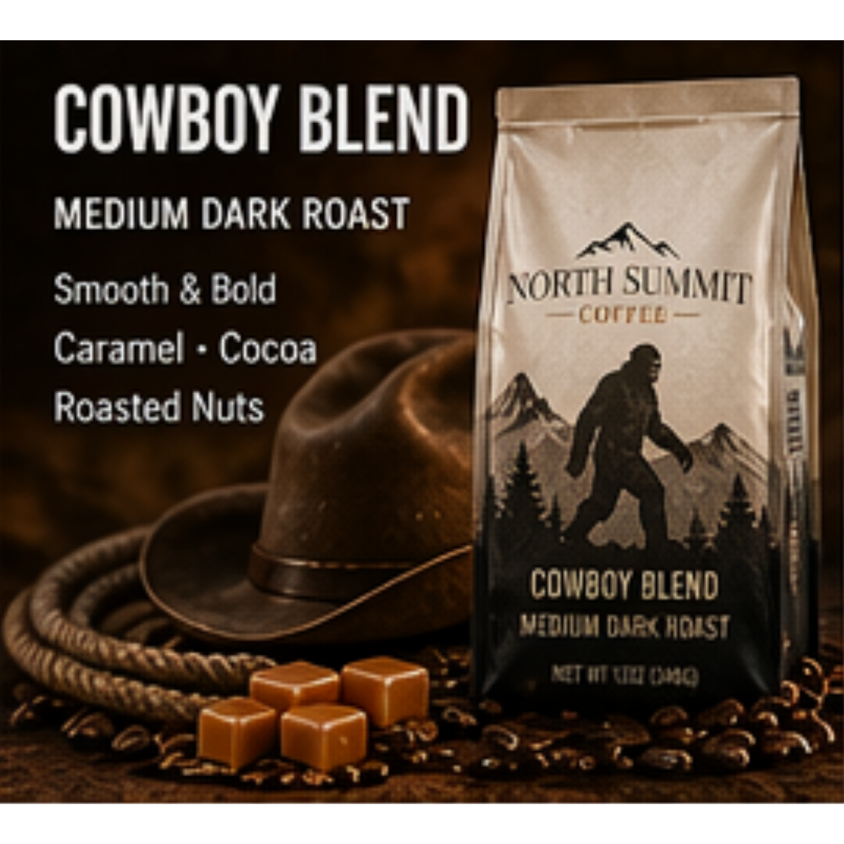 Cowboy Blend — Medium Dark Roast Coffee