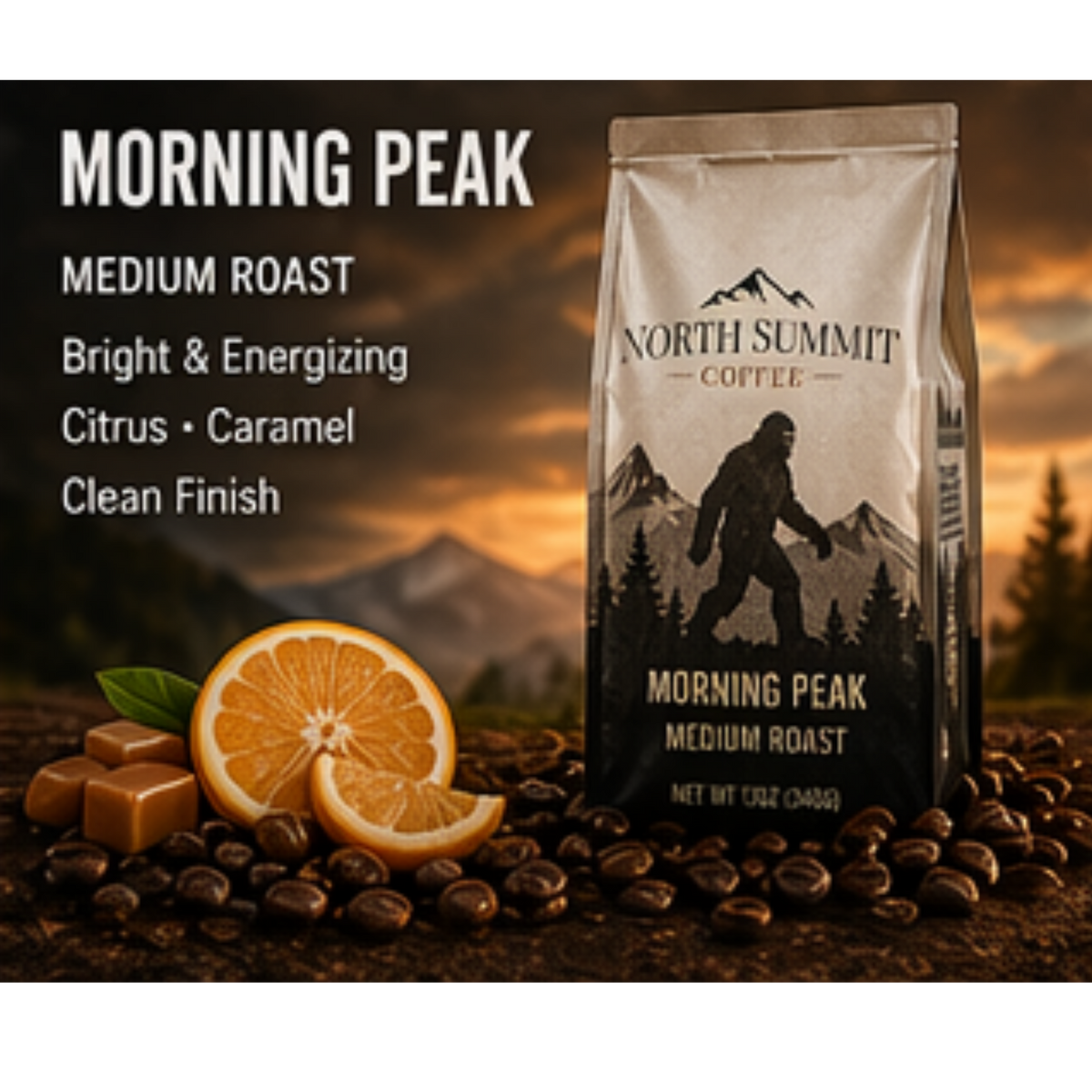 Morning Peak — Medium Roast Coffee